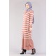 Tekbir 8310 Polo Striped Dress Single