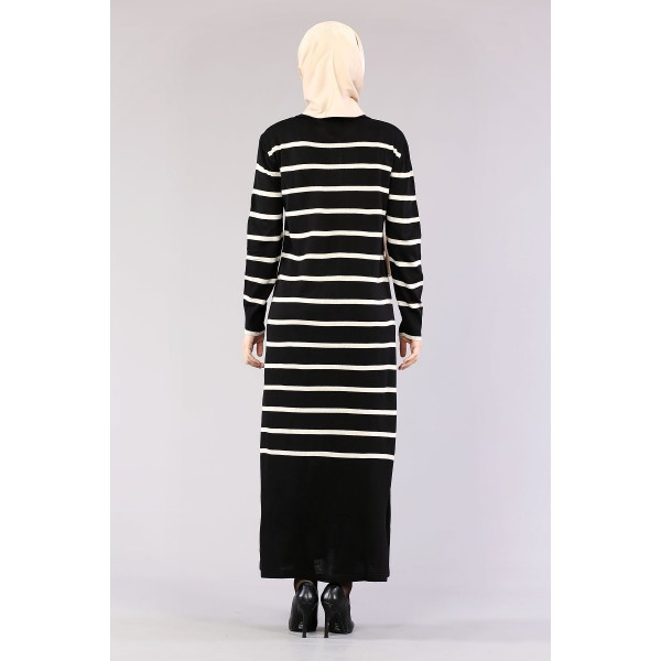 Tekbir 8310 Polo Striped Dress Single