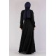 Tekbir Fringed Dress Black