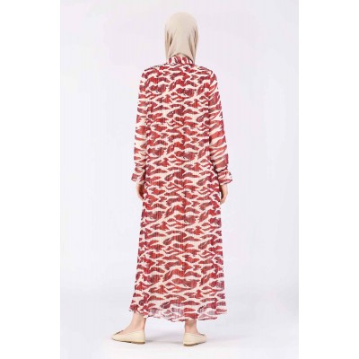 Tekbir Bulent Turan Patterned Pleat Dress Tekbir Bulent Turan Patterned Pleat Dress