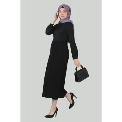 Tekbir Flared Dress Black Tekbir Flared Dress Black