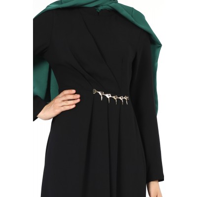 Tekbir Chain Detailed Dress Tekbir Chain Detailed Dress