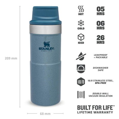 Stanley 0.35 L The Trigger-Action Travel Mug Blue Stanley 0.35 L The Trigger-Action Travel Mug Blue