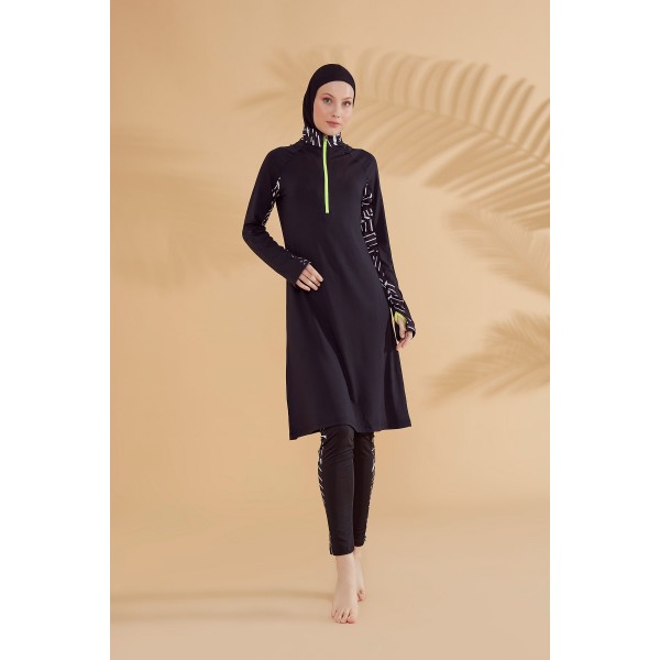 Mayo burkini Marina H2O Swimmer Series Black Hijab Swimsuit M2331