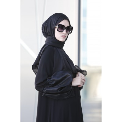ABAYA ORGANZE BALLOON SLEEVE ABAYA ORGANZE BALLOON SLEEVE