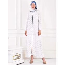 Filizzade Woman Abaya Stripe - Crew neck 