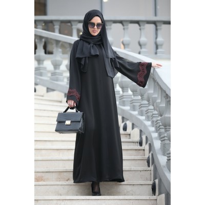abaya claret red guipure abaya claret red guipure