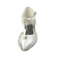 Wedding Shoes Women's Satin Stiletto Heel Closed Toe Pumps With Buckle Rhinestone