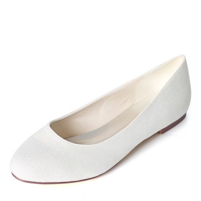 أحذية الزفاف المرأة تألق بريق شقة كعب الشقق أحذية الزفاف المرأة تألق بريق شقة كعب الشقق