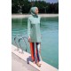 Mayo burkini Marina Mold Green Women's Line Pattern Design Hijab Swimsuit M2227