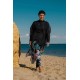 burkini cover Marina Black Women Hijab Swimsuit Oversized Kaftan Kimono Pareo P2203