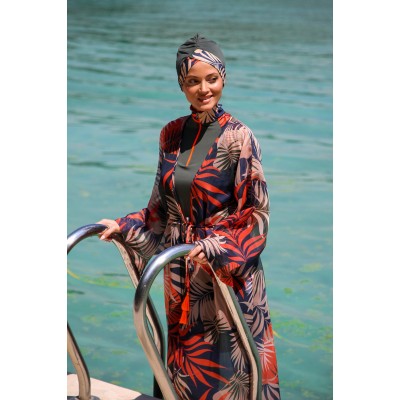 burkini cover Marina Khaki Women Hijab Swimsuit Over Kimono Pareo P2204 burkini cover Marina Khaki Women Hijab Swimsuit Over Kimono Pareo P2204
