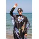 burkini cover Marina Hijab Swimwear Floral Patterned Kaftan Kimono Pareo P2105