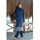 Mayo burkini Marina Swimsuit Hijab Swimsuit 1997-Navy Blue