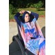 burkini cover Marina Hijab Swimwear Leaf Patterned Kaftan Kimono Pareo P2109