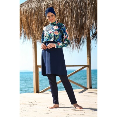 مايوه بوركيني من مارينا للمحجبات 1971 - كحلي