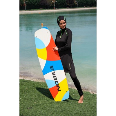 Mayo burkini Marina Black Women's Performance Series Hijab Swimsuit M2234 Mayo burkini Marina Black Women's Performance Series Hijab Swimsuit M2234