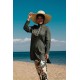 Mayo burkini Marina Khaki Women's Leaf Patterned Design Fully Covered Hijab Swimsuit M2261