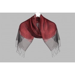 Double layer silver shawl two colors