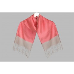 شال بطبقة مزدوجة من التول لونين