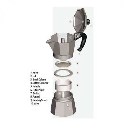 Bialetti Moka Pot Express 1 Cup Bialetti Moka Pot Express 1 Cup