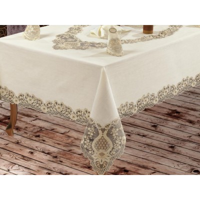 Luxury tablecloth French Guipure Venus Lace Dinnerware - 25 Piece Luxury tablecloth French Guipure Venus Lace Dinnerware - 25 Piece