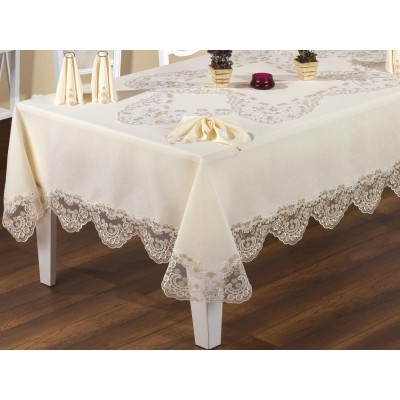 Luxury tablecloth French Laced Beach Lace Dinnerware - 25 Piece Luxury tablecloth French Laced Beach Lace Dinnerware - 25 Piece