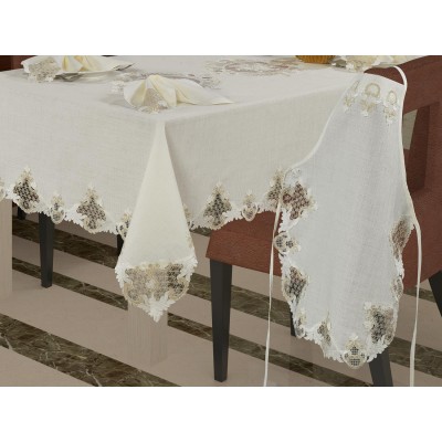 Luxury tablecloth French Laced September Lace Kitchen Set 17 Pieces Luxury tablecloth French Laced September Lace Kitchen Set 17 Pieces