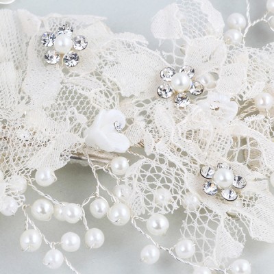 Wedding Accessories Ladies Elegant Alloy Combs and Barrettes With Venetian Pearl Wedding Accessories Ladies Elegant Alloy Combs and Barrettes With Venetian Pearl