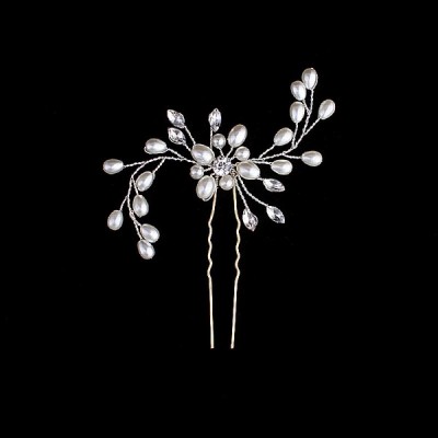 Wedding Accessories Ladies Gorgeous Alloy Hairpins With Venetian Pearl Wedding Accessories Ladies Gorgeous Alloy Hairpins With Venetian Pearl