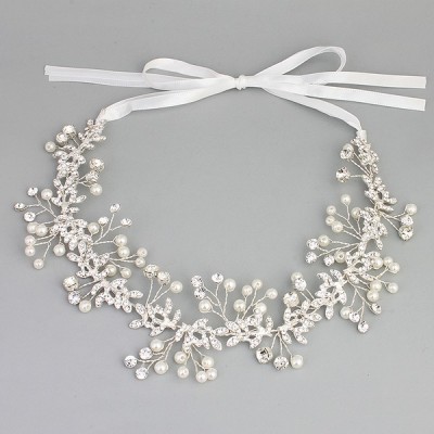 Wedding Accessories Ladies Exclusive Alloy Headbands in Rhinestone / Venetian Pearl Wedding Accessories Ladies Exclusive Alloy Headbands in Rhinestone / Venetian Pearl