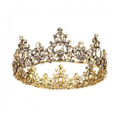 Wedding Accessories Ladies Beautiful Rhinestone / Alloy Crowns With Rhinestone