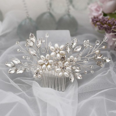 Wedding Accessories Ladies Kids Beautiful Crystal Rhinestone Imitation Pearls Combs Wedding Accessories Ladies Kids Beautiful Crystal Rhinestone Imitation Pearls Combs