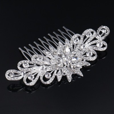 Wedding Accessories Ladies Glamourous Rhinestone / Alloy Combs and Barrettes Wedding Accessories Ladies Glamourous Rhinestone / Alloy Combs and Barrettes