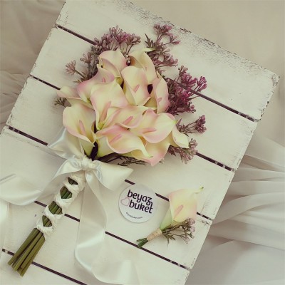 Wedding Bouquet Vibrant Texture Pink Cream Gala Bouquet Wedding Bouquet Vibrant Texture Pink Cream Gala Bouquet