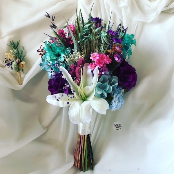 Wedding Bouquet Lilium Color Spree Bridal Flower