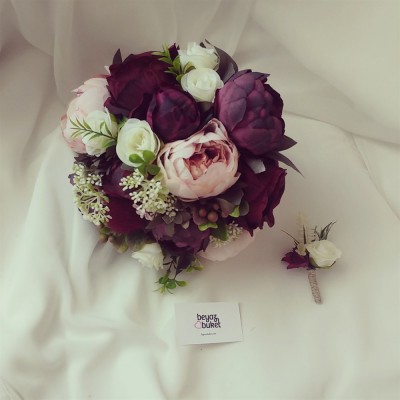 Wedding Bouquet Powder Burgundy Bridal Bouquet Wedding Bouquet Powder Burgundy Bridal Bouquet