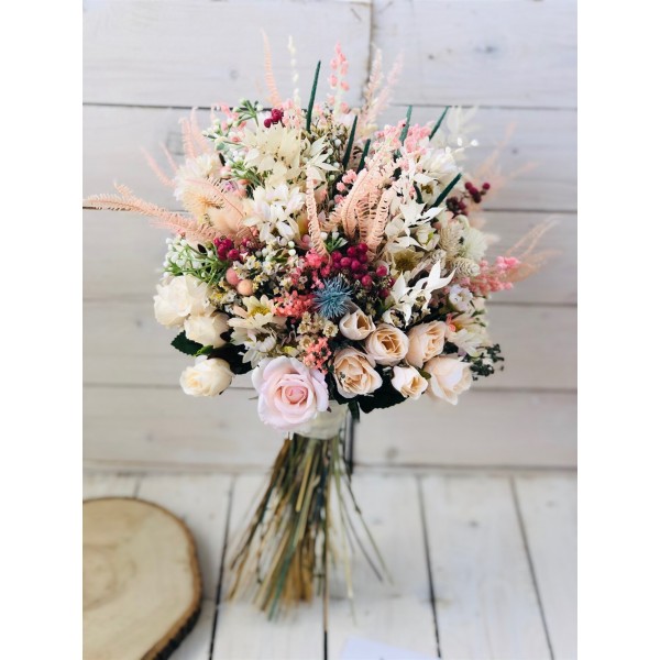 Wedding Bouquet Vintage Shocked Bridal Flower